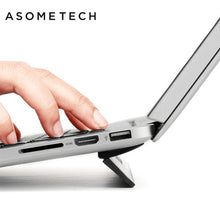 Load image into Gallery viewer, Ergonomic Laptop stand For Macbook air 13.3 Pro Portable adjustable Bureau Computer Lapdesk Office Black PC Notebook Riser Stand
